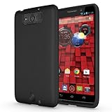 Droid Maxx Case, Diztronic Matte Black Flexible TPU Case for Motorola Droid Maxx (Late 2013) XT1080M - Matte Black - (DMX-DM-BLK)