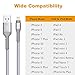 Azhizco iPhone Charger Cable MFi Certified Nylon Braided Lightning to USB Charging and Data Syncing Cord for iPhone XS Max, XR, X, 8, 7, 7 Plus, 6, 6s, 6 Plus, 5, 5c, 5s, SE, 4Pack