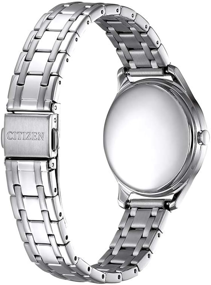 Citizen Wrist Watch Ladies Eco-Drive Bracelet Wr50, Silver - Image 4