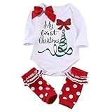 MIOIM Newborn Baby Boys Girls Cute Xmas Romper Bodysuit Jumpsuit Pajamas Outfits