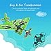 TaoTronics Quadcopter Drone, 2 in 1 Glider Air Plane, RC Quadcopter Helicopter Drone, 2.4GHz UAV Quadcopter Flying Toy, Long Range Remote Control, Good for Beginning Player (for Age 14+)