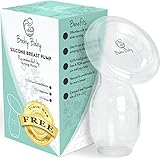Silicone Breastmilk Pump - Silicone Pump - Bonus Breastfeeding Ebook, Lid, and Travel Bag - Build the Perfect Milk Stash - Easy to Use and Clean - Great for Moms on the Go - BPA Free and FDA Approved