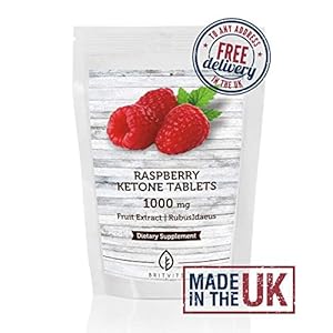 Raspberry Ketones Fruit Extract 1000mg Supplement 30 Tablets Weight Loss and Obesity Increase Lean Body Mass Improve Hair Growth Nutrition Supplements