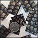 125125 Mini Ziplock 100 Baggies Apple Brand Black Designs - You Choose Top Quality - 1.25" X 1.25" (Gold Skull)