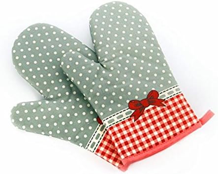MEAILE Glove Kitchen Heat Oven Mitts Anti-Scald Heat Resistant Cooking Gloves for Cooking, Baking, Barbecue Potholder,1 Pair