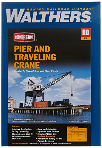 Walthers, Inc. Pier & Traveling Crane Kit, 1/2"