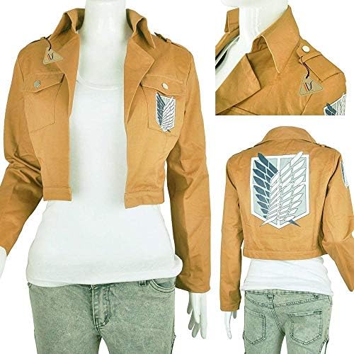 CANGPEN Women's Attack on Titan 3D Print Jacket Coat Cosplay Costumes Battle Suit