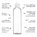 MoYo Natural Labs 4 oz Squirt Bottles, Squeezable Empty Travel Containers, BPA Free PET Plastic for Essential Oils and Liquids, Toiletry/Cosmetic Bottles (Neck 20-410) (Pack of 4, Clear)