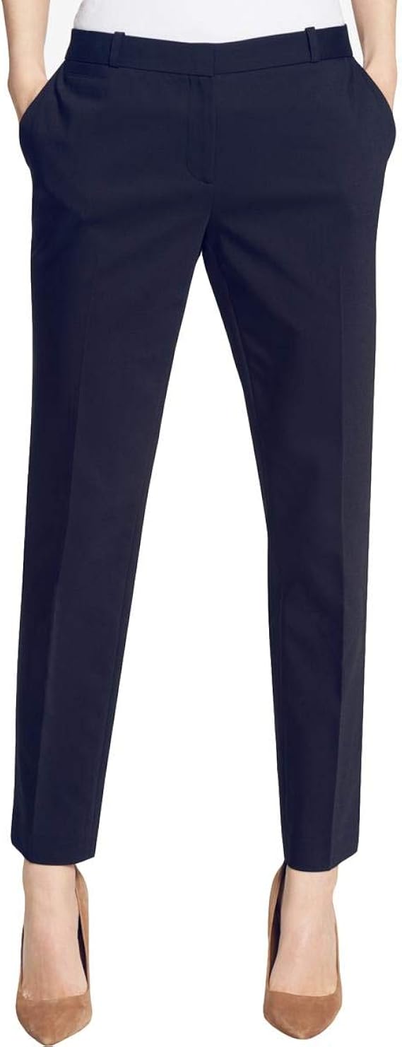 Tommy Hilfiger Women's Compression Cotton Slim Ankle Pants at Amazon Womenâs Clothing store