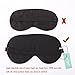 NingJing Super-Soft Natural Silk Sleep Mask With Free Ear Plugs (black)