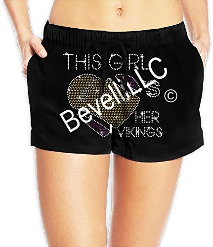 Women's This Girl Loves Her Vikings Swimming Beach Pants Tropical Beach Hot Pants