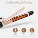 SwanMyst Curling Iron 1 Inch Ceramic Tourmaline Barrel, Hair Curling Wand with Anti-Scald Insulated Tip, Dual Voltage, 265°F - 430°F for All Hair Types with Heat Resistant Glove