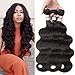LiangDian Body Wave 3 Bundles Brazilian Human Hair 3 Bundles Brazilian Body Wave Virgin Hair Extensions Natural Color (10 12 14)