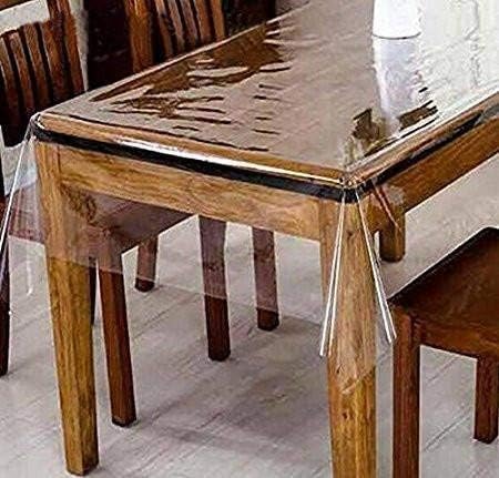 LINENS AND MORE Clear Plastic Tablecloth PVC Transparent-- Perfectly Protect Your Table (60'' Round)