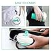 Portable Collapsible Coffee Cup, Lightweight and Reusable Folding Travel Mug Cup, Food Grade Silicone Sport Water Bottle with Leak Proof Lid for Outdoor Camping Hiking - Plus Folding Spoon (19oz)