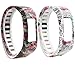 SKYLET Replacement Bands for Garmin Vivofit 2 (No Tracker)(Secret Flowers, Large)