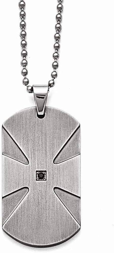 womens diamond dog tag necklace