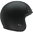 BELL Custom 500 Open-Face Motorcycle Helmet (Matte Black - Medium)