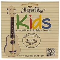 Aquila New Nylgut AQ-138 Kids Soprano Ukulele Strings - High G & GCEA - Set of 4