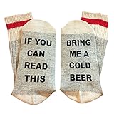 Genji Christmas Unisex If You Wine&Beer Full Cotton Socks (One Size, TP03-Beer-1Pairs)
