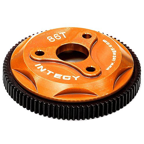 Integy RC Model Hop-ups T8030ORANGE 86T Metal Spur Gear for Traxxas 1/10 Electric Stampede 2WD Rustler 2WD Slash 2WD