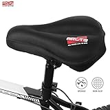 Arltb Bicycle Seat Cover Bike Saddle Cover Silicone Gel Pad Seat Saddle Cover Protector Bike Accessories 3D Cushion Soft Breathable for Mountain Bike Road