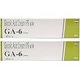 GA-6 Glycolic Acid 6% Cream for All Skin Types, 30g (Pack of 2)