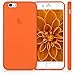 kwmobile Case Compatible with Apple iPhone 6 / 6S Case - Soft Slim Protective TPU Silicone Cover - Neon Orange