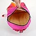 ZLMBAGUS 3-6 Year Old Little Kids Toddler Backpack Dinosaur Shaped Shoulder Satchel Bag with Safety Leash Anti-lost Daypack Purse Pink