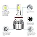 evomosa C6 H11/H9/H8 Led Headlight Bulbs,18W/Bulb 6000K Cool White Bulbs,All-in-One Head-Lamps Conversion Kit,Waterproof(1Pair,Pack of 2)