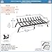 Minuteman International Non-Tapered Iron Fireplace Grate, 36-in x 17-in,FG6-36NTC,Black