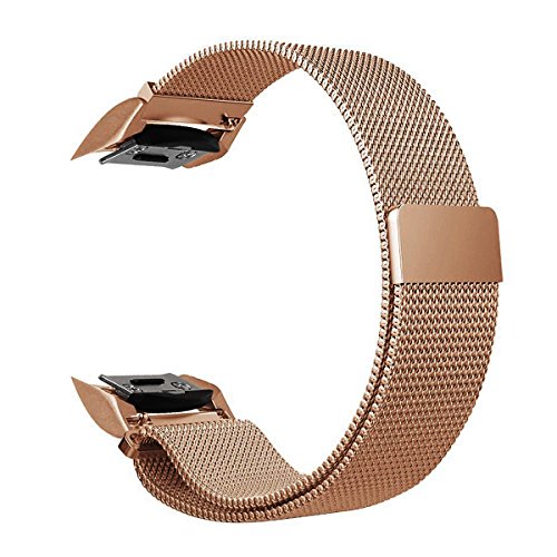 For gear s2 bands, v-moro rose gold milanese loop mesh …