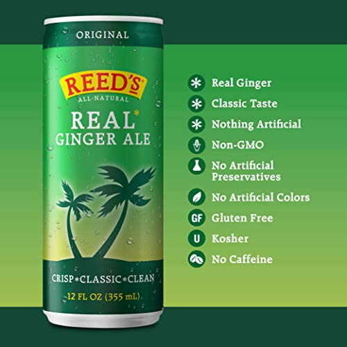 Reed's Real Ginger Ale, AllNatural Classic Ginger Ale Made with Real