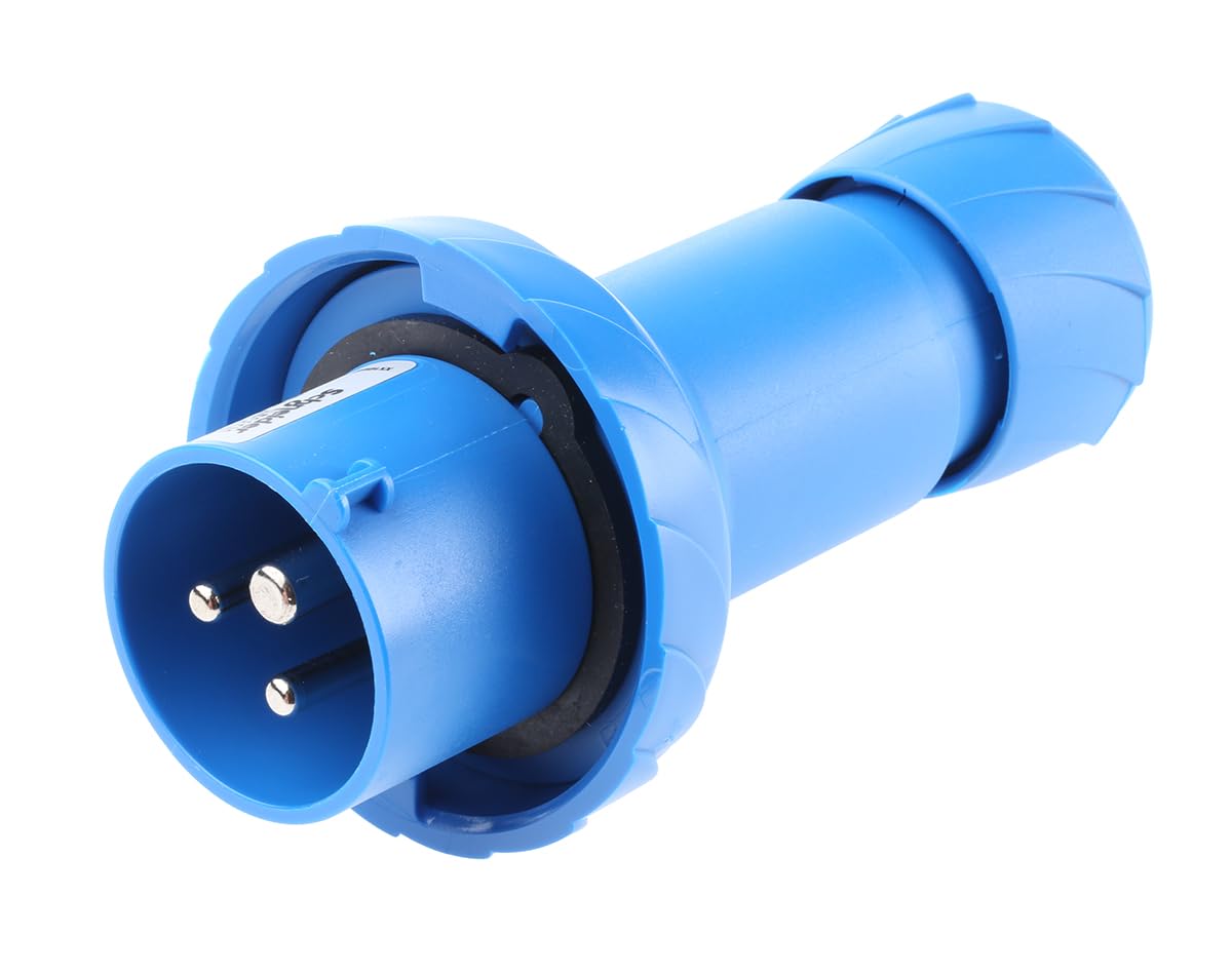 Schneider PKX16M723 Industrial Plug, Blue, 1 Piece