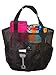 Saltwater Canvas Mesh Whale Bag Lite (R), Sandproof base, 9 pockets, Large Black