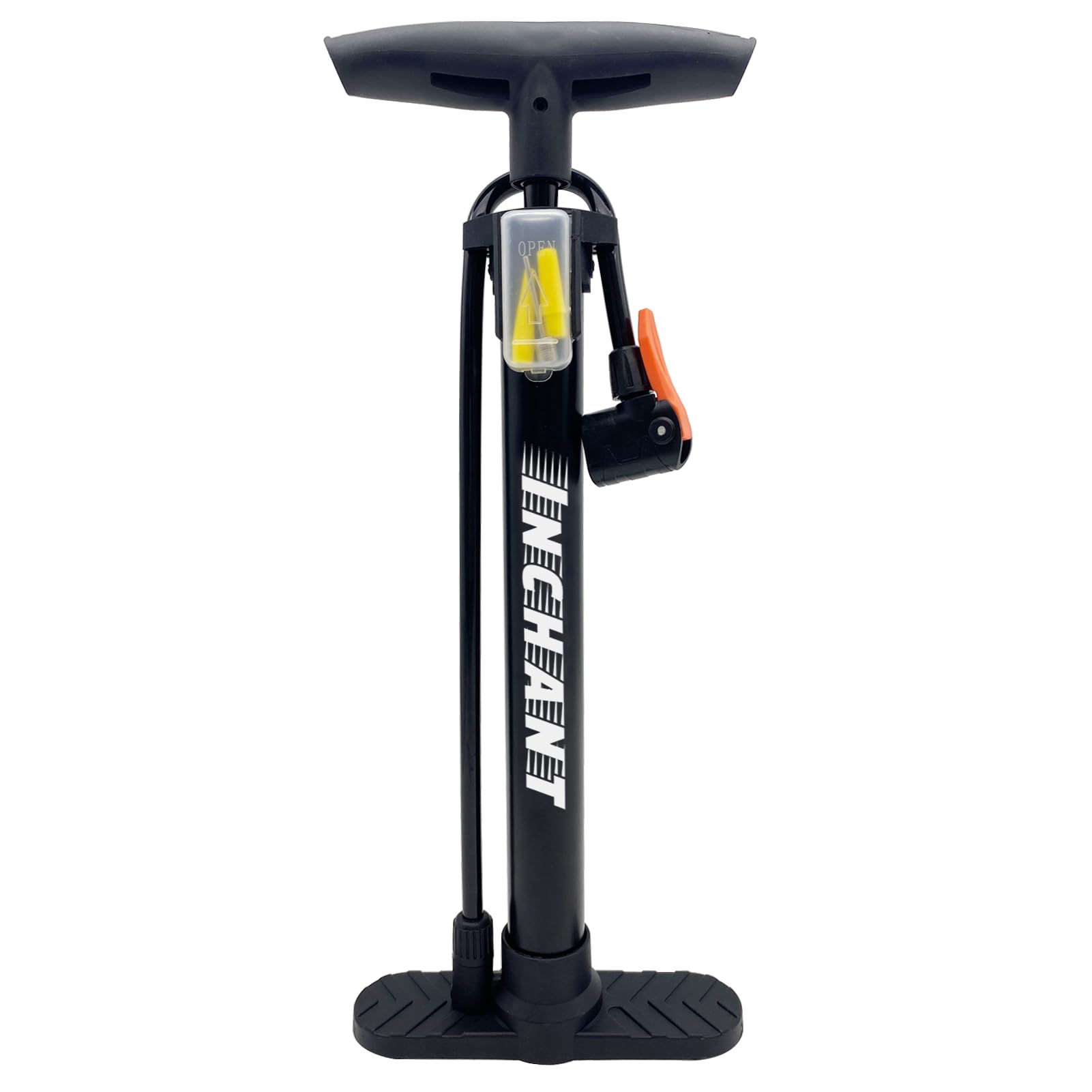Bike Pump Bicycle Floor Pump with Presta & Schrader Valves, High Pressure Mini Cycle Air Pump Portable Bike Tyre Pump for Road Bike,MTB,Sports Balls,Swimming Rings, with Needles