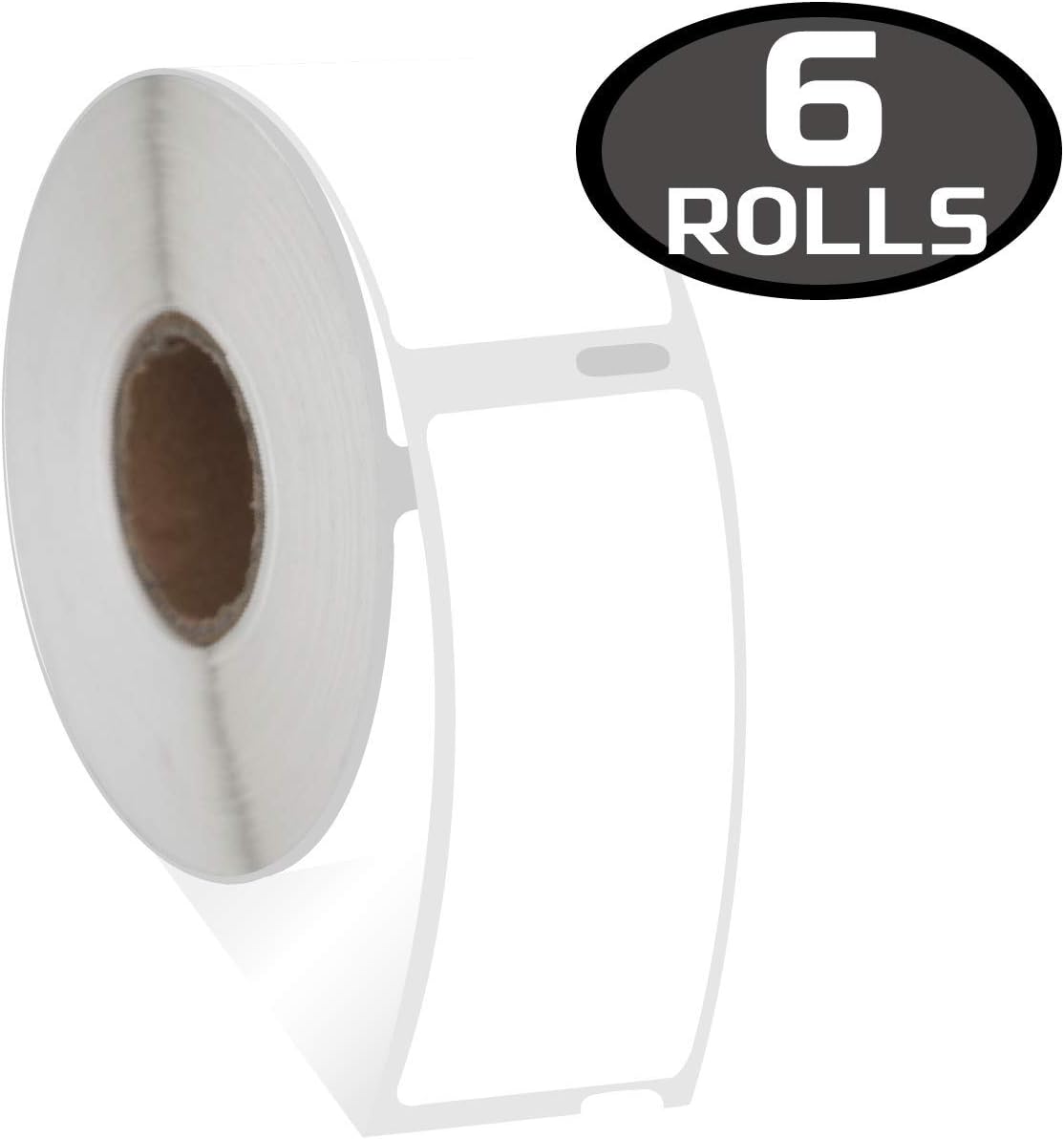 BETCKEY, 6 Rolls 99012 Self-Adhesive Labels Compatible with DYMO S0722400, 36mm x 89mm