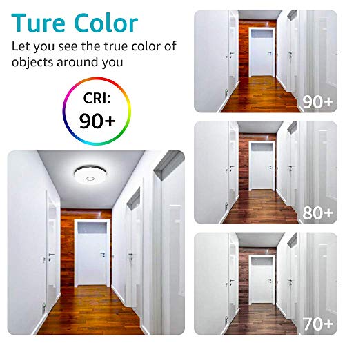 Olafus 18W LED Deckenleuchte Bad, IP54 Wasserfest Badlampe Kaltweiß