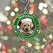 BANBERRY DESIGNS 2024 Puppy's First Xmas Photo Ornament Keepsake - Picture Ornament with Charm & Engraved My Fur Baby's 1st Christmas