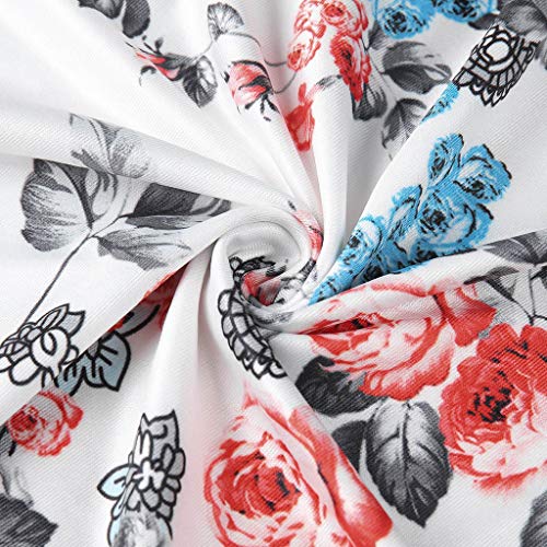 Women Tops Summer Printed Sleeveless Vest Blouse Tank Tops Camis Clothes White