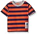 Gerber Graduates Baby Boys' Toddler Striped Short Sleeve T-Shirt, Orange/Navy, 2T