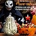 JARVANIA Fall Decor Glass Pumpkins, Halloween Candles LED Fall Decorations, Glass Pumpkins Decorations Made of Mercury, Lanterns Decorative Battery Operated(L)