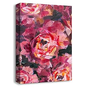 Canvas Wall Art Abstract Beautiful Oil Painting Feature Artwork for Home Prints Framed - 12x18 inches