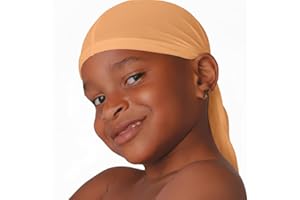 Titan Kids Satin Durag – Ultra Stretch, Soft & Breathable Headwrap for Boys, Comfortable Fit, Stays Secure All Day, Timberlan