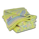Buff Home Microfiber Kitchen Drying Towels - 3 Pack | Fun, Retro Stripes | Premium Microfiber | Clean, Wipe, Absorb | X-Large 16
