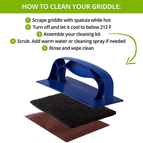 CUSINIUM 31Piece Griddle Cleaning Kit 1 Grill Screen Holder, 20 Grill