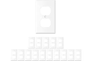 Duplex Wall Plate Kit 1-Gang 4.5 x 2.76 Inch Electrical Outlet Covers Unbreakable Polycarbonate