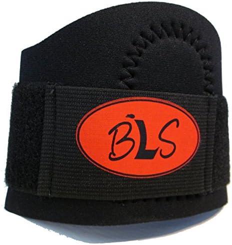 BLS Tennis Elbow Brace with Compression Pad- Ideal for Tendonitis, Golfers Elbow-Made in USA- Includes E-Videos "Tennis Elbow Exercises with Proven Pain Relief of Epicondylitis &amp; Forearm Pain." 100% Satisfaction Guarantee.