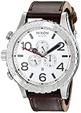 Nixon Men's A1241113 51-30 Chrono Stainless Steel Watch with Leather Band