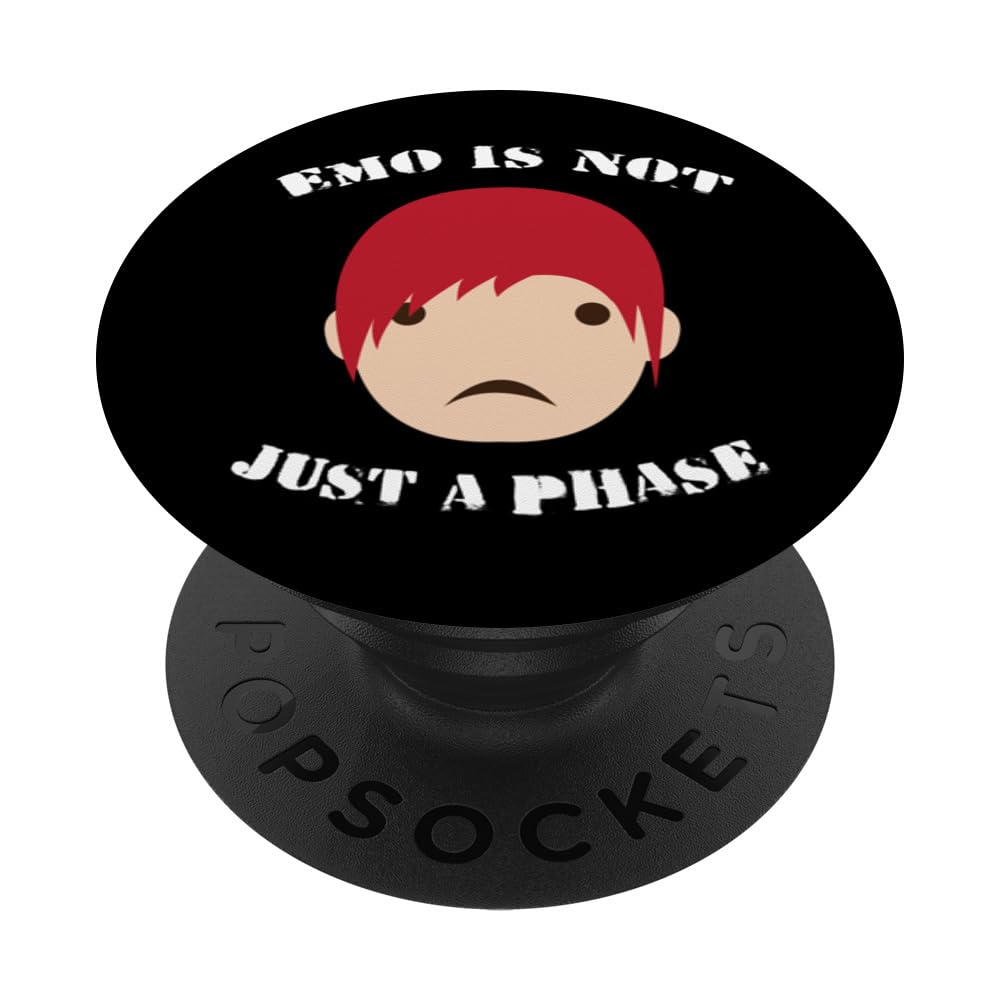 EMO Is NOT Just A Phase Genre Emotional Hardcore Punk Scene PopSockets Swappable PopGrip